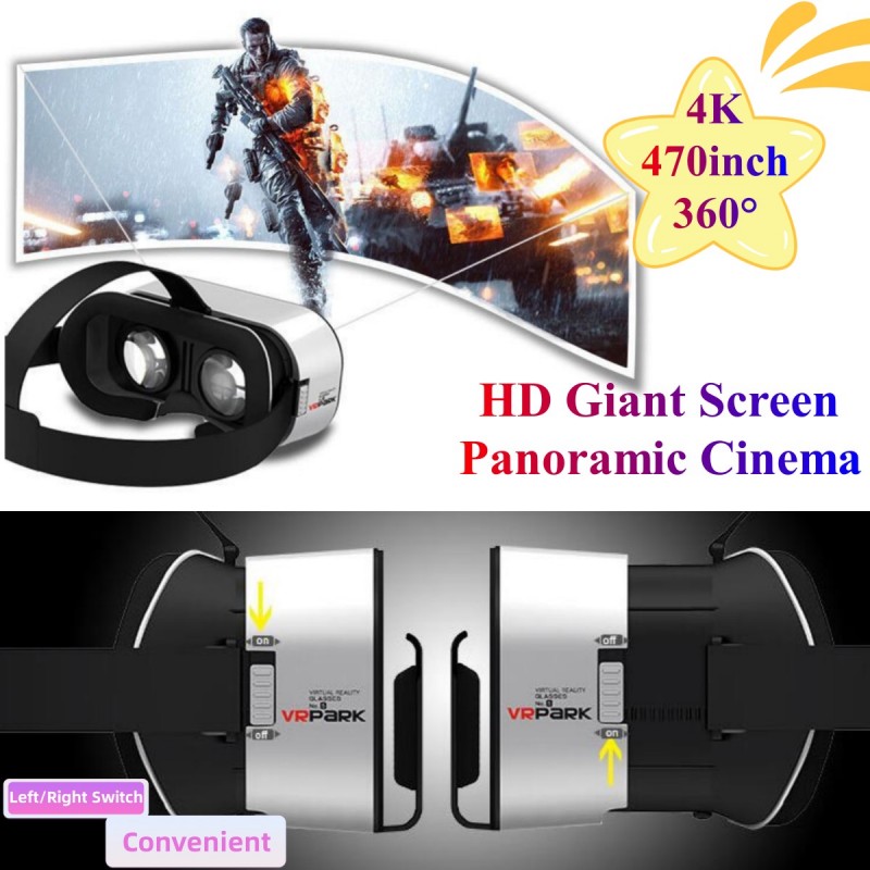V5 4K kacamata VR IMAX, Video  - Vr Headset Pc ulasan dan harga