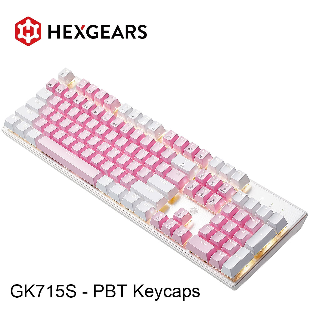 HEXGEARS GK715S Keyboard Mekan - Pc Gaming Pink ulasan dan harga