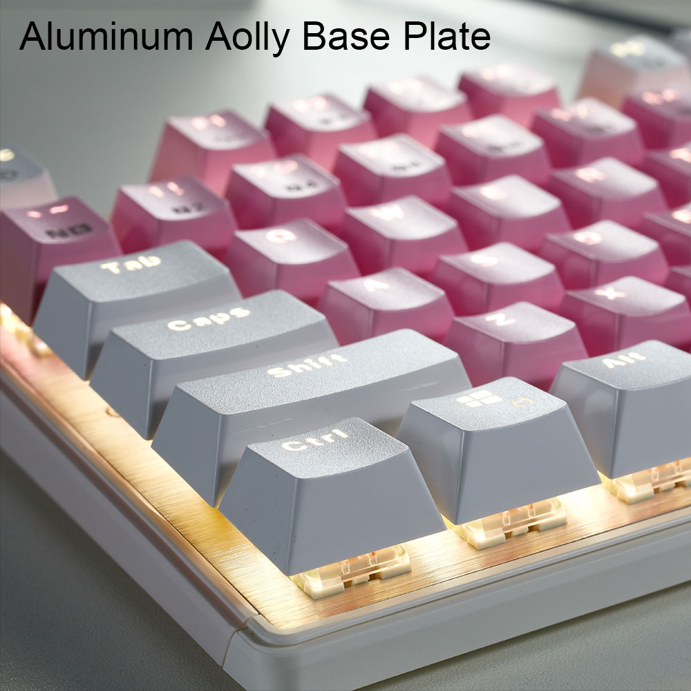 HEXGEARS GK715S Keyboard Mekan - Pc Gaming Pink ulasan dan harga