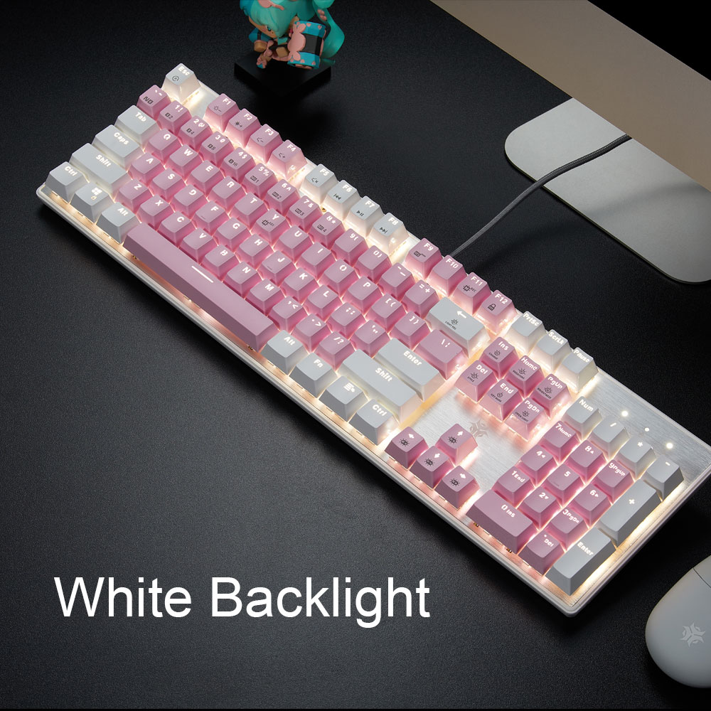 HEXGEARS GK715S Keyboard Mekan - Pc Gaming Pink ulasan dan harga