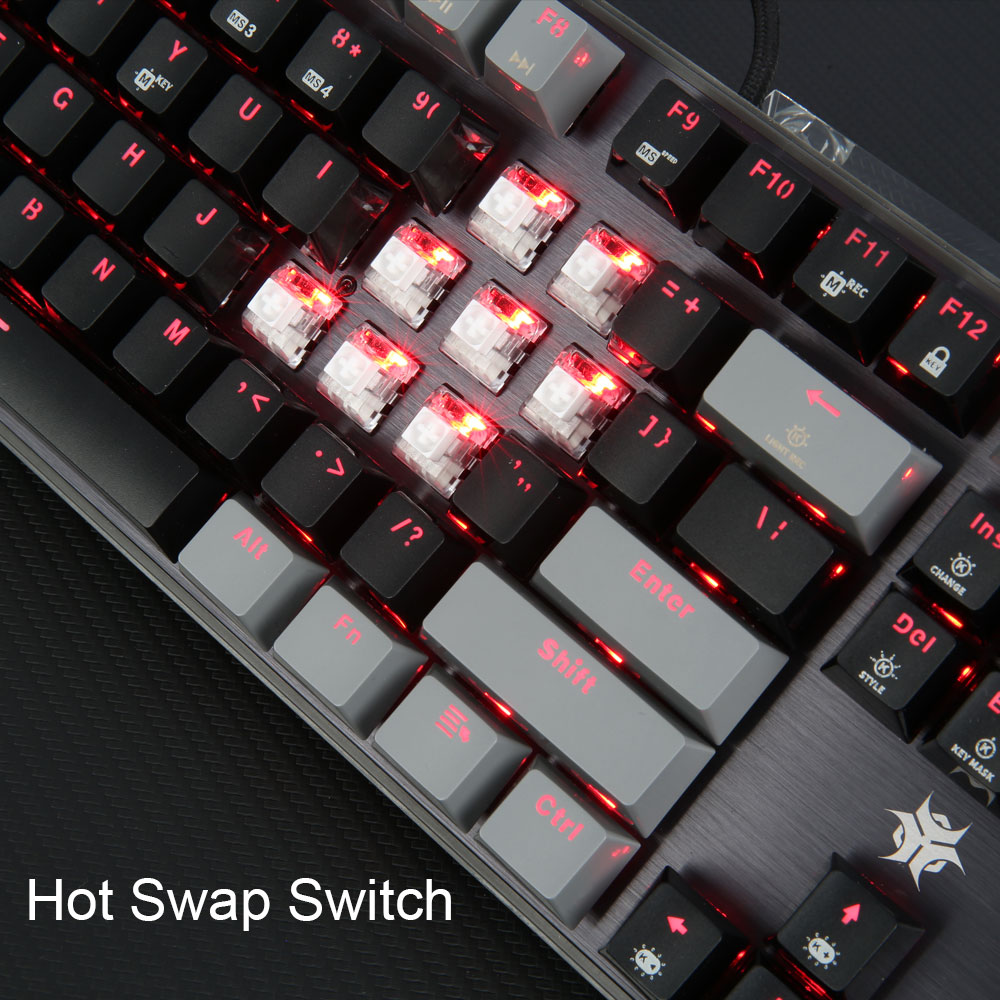HEXGEARS GK715S Keyboard Mekan - Pc Gaming Pink ulasan dan harga