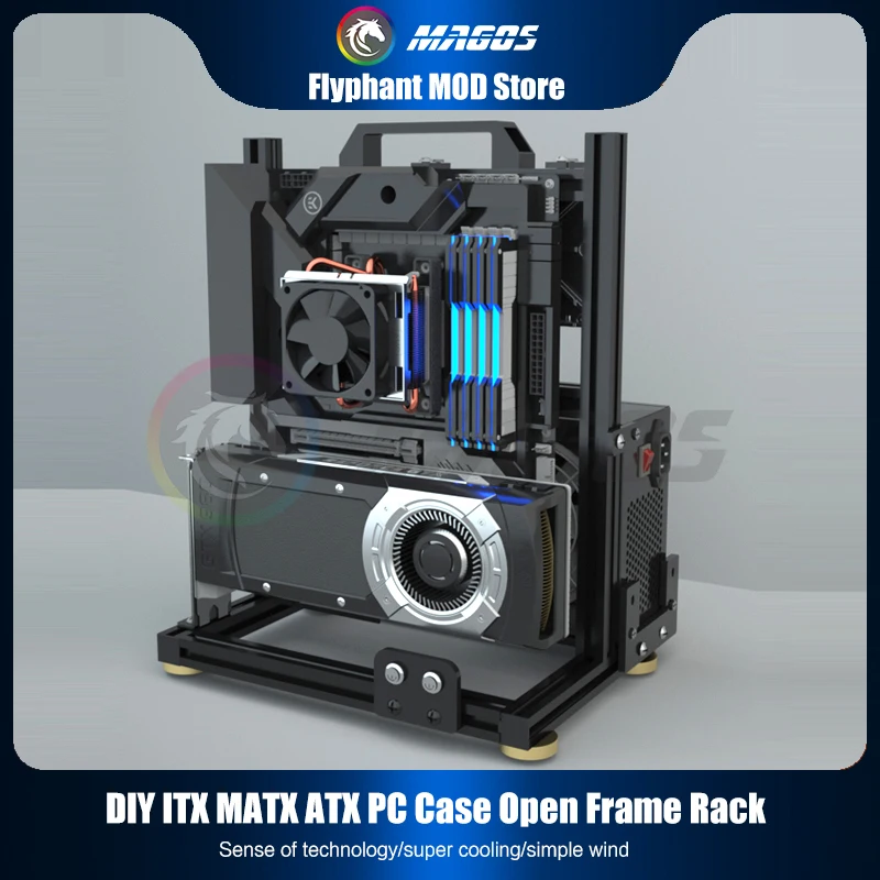 DIY Gamer kabinet ITX MATX ATX - Pc Gaming Liquid ulasan dan harga