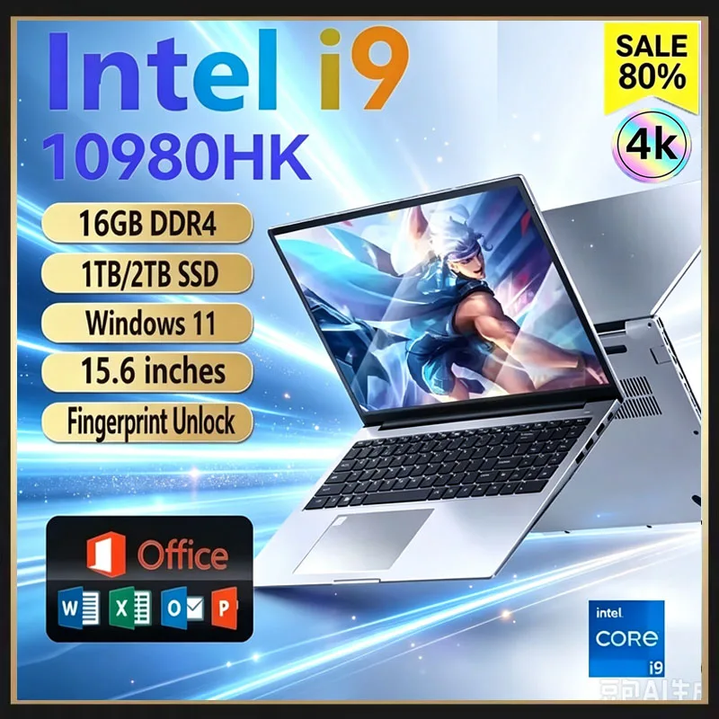 Laptop Portabel 15,6 inci, Pro - Pc Gaming Intel ulasan dan harga