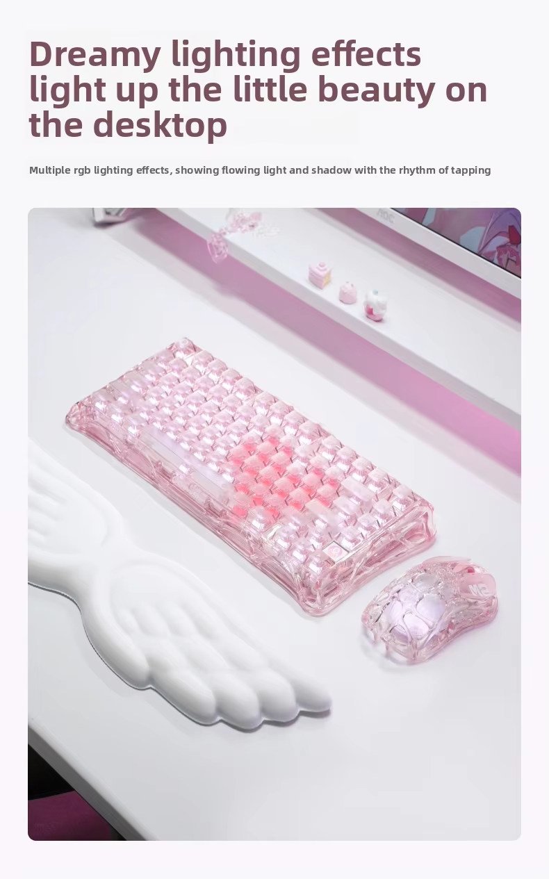 K1 LITE JELLY PINK Keyboard Me - Pc Gaming Pink ulasan dan harga