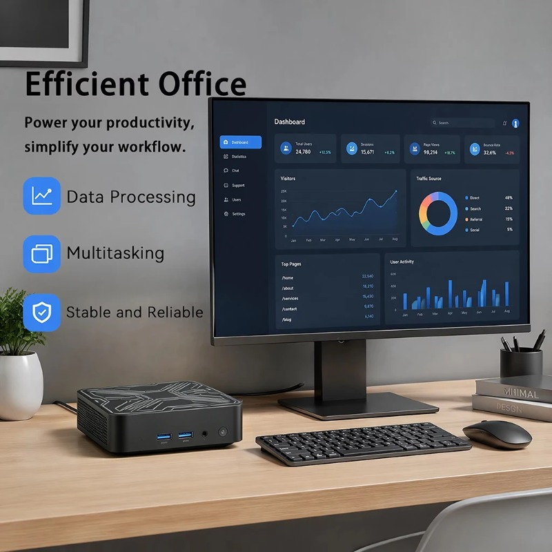 2026 Mini PC Portabel Baru Int - Pc Gaming Intel ulasan dan harga